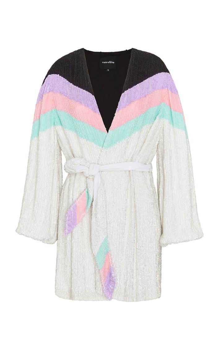 Moda Operandi Retrofte Gabrielle Sequin-embellished Robe Dress Size: S