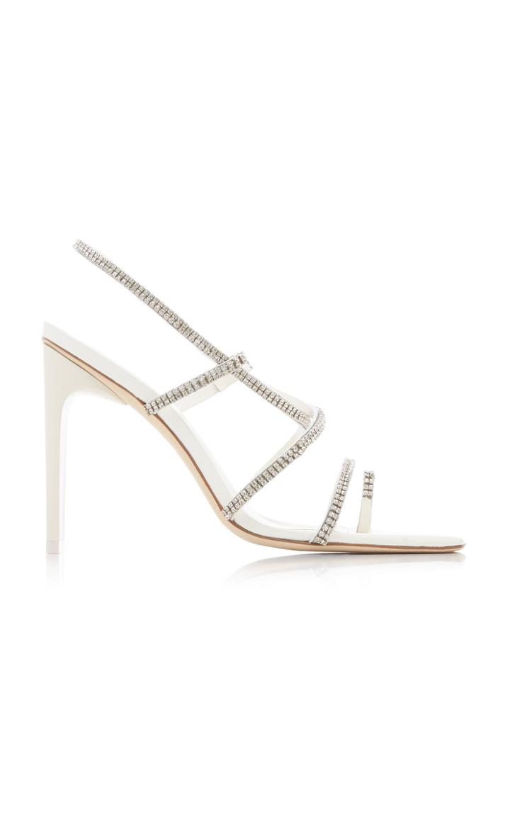 Cult Gaia Sandra Embellished Leather Slingback Sandals