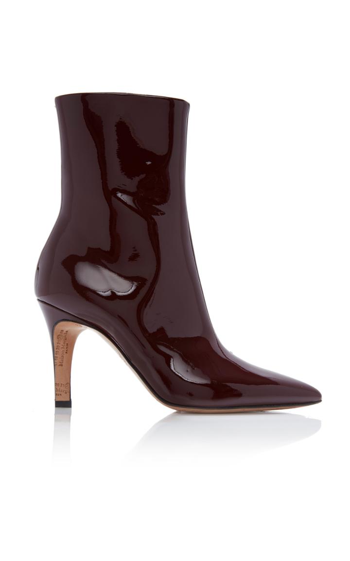 Maison Margiela Patent Leather Ankle Boots