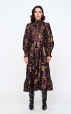 Moda Operandi Sea Leandra Metallic-jacquard Silk Chiffon Midi Dress