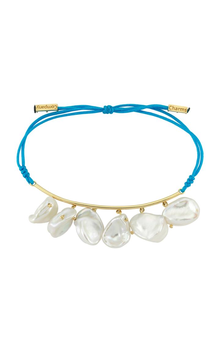 Charms Company Pearls Of Joy 14k Yellow-gold String Bracelet