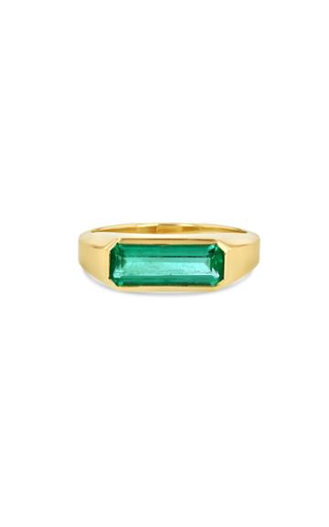Moda Operandi Grace Lee 14k Yellow Gold Emerald Signet Ring