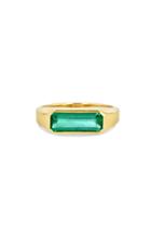 Moda Operandi Grace Lee 14k Yellow Gold Emerald Signet Ring