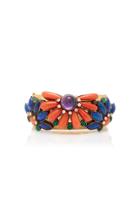 Eleuteri 18k Coral And Lapis Bracelet