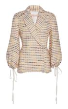 Brock Collection Pandolfi Textured Tie-sleeve Jacket
