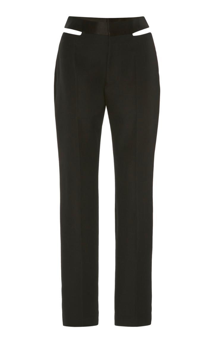 Moda Operandi Haider Ackermann Cutout High-rise Skinny Wool Pants Size: 36