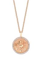 Moda Operandi Anita Ko 18k Gold Leo Zodiac Necklace Size: Rose Gold