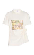 Moda Operandi Rosie Assoulin Produce-print Knotted Cotton T-shirt