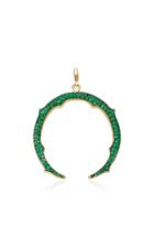 Sylva & Cie Horseshoe Pendant With Gemfields Emeralds