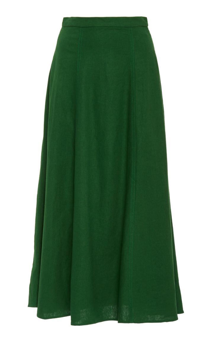 Moda Operandi Andres Otalora Republicana A-line Linen Skirt Size: 0