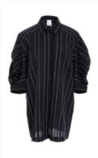 Acler Knightley Striped Cotton-voile Shirt