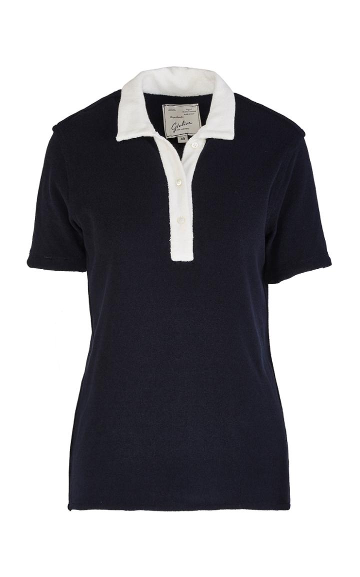 Moda Operandi Giuliva Heritage The Daphne Cotton-blend Polo Shirt
