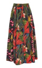 Mara Hoffman Tulay Floral-print Cotton-blend Flared Maxi Skirt