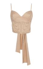 Moda Operandi Johanna Ortiz Straight Up Embroidered Cotton-blend Top Size: 2