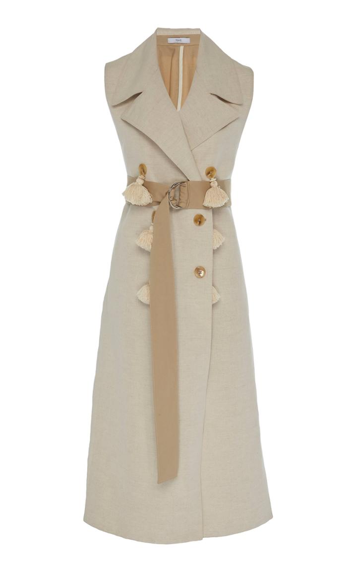 Tome Sleeveless Linen Trench