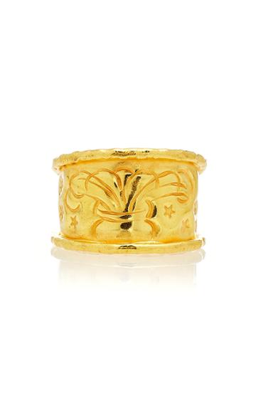 Jean Mahie 22k Yellow Gold Stars And Wind Ring
