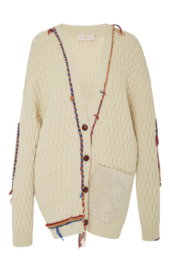 Tory Burch Quincy Wool Cardigan