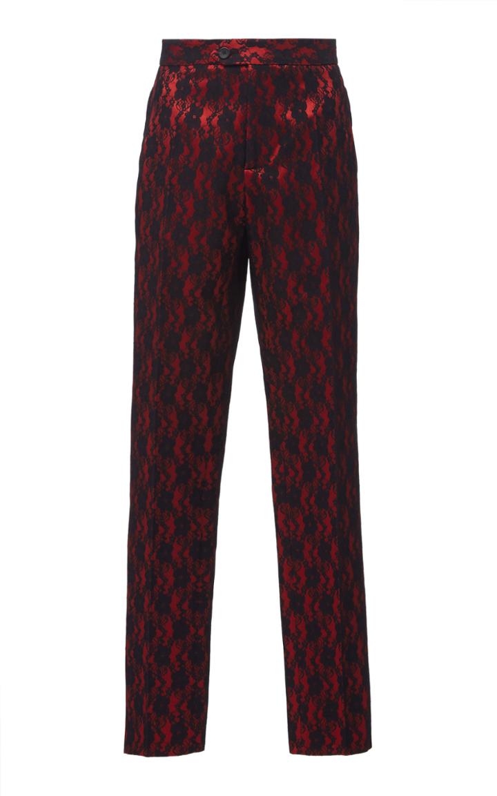 Christopher Kane High-rise Straight-leg Lace Pants