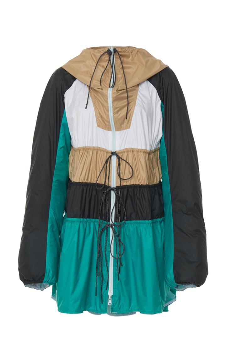 Sportmax Scire Color-block Shell Hooded Jacket