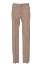 Paco Rabanne High-rise Plaid Wool Straight-leg Trousers