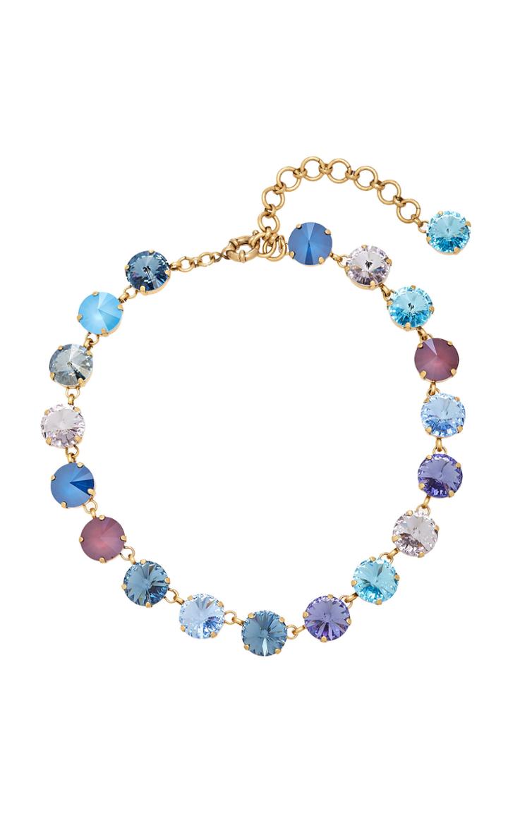 Roxanne Assoulin Drip Drop Ocean Swarovski Crystal Gold-tone Necklace