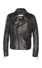 Off-white C/o Virgil Abloh Leather Vintage Biker Jacket