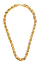 Fallon Armure Pav Gold-plated Rope Chain Necklace