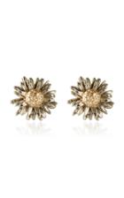 Bernard James Daisy 14k Yellow And White Gold Earrings