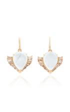 Nak Armstrong Pear Shape Winged Aquamarine Earrings