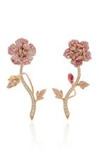 Anabela Chan Geranium 18k Gold Vermeil Diamond, Sapphire Earrings