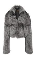 Michael Kors Collection Silver Fox Fur Shrug