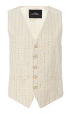 Moda Operandi Marc Jacobs Crystal-embellished Cotton-blend Corduroy Vest Size: S