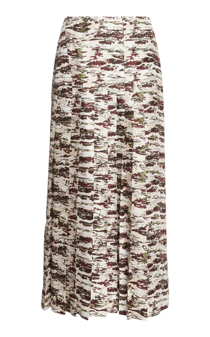 Victoria Beckham Pleated Midi Skirt