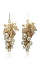 Lulu Frost Matira Cluster Pearl And Gold-plated Brass Earrings