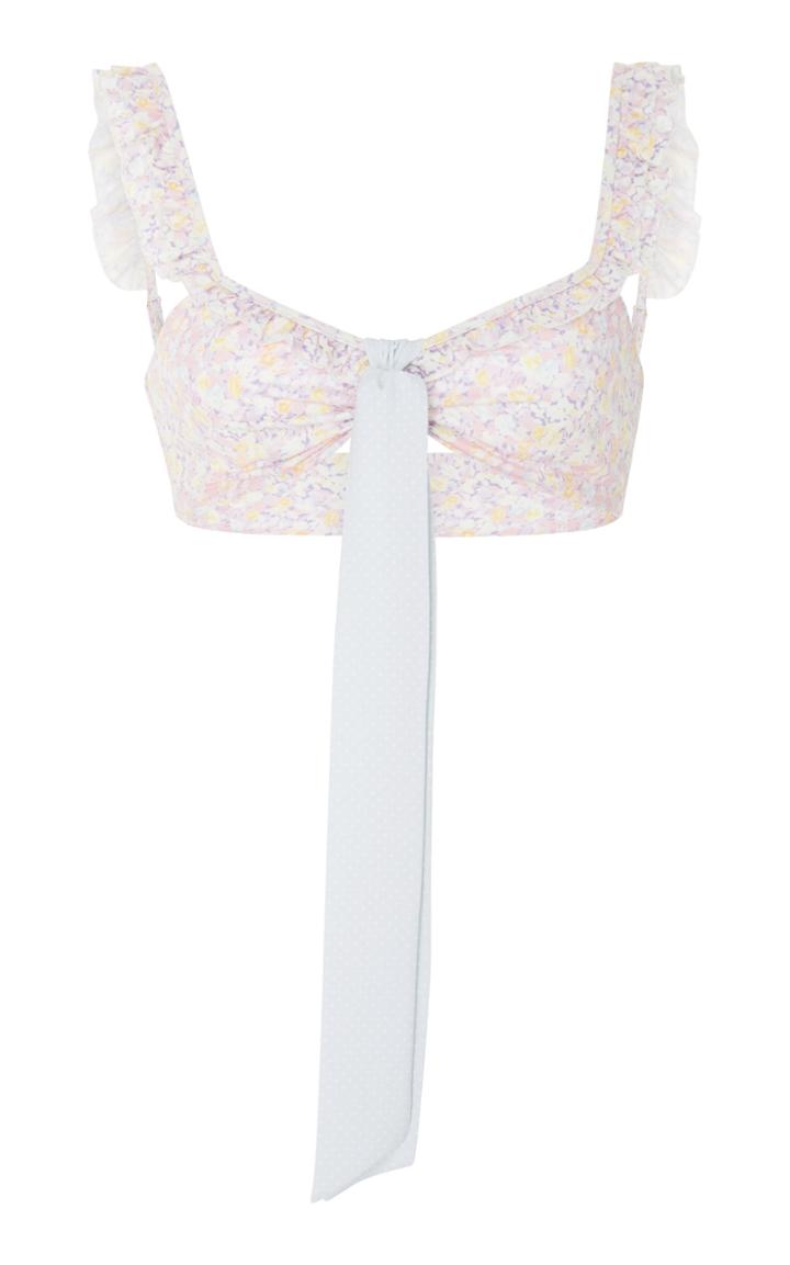 Loveshackfancy Palm Bikini Top