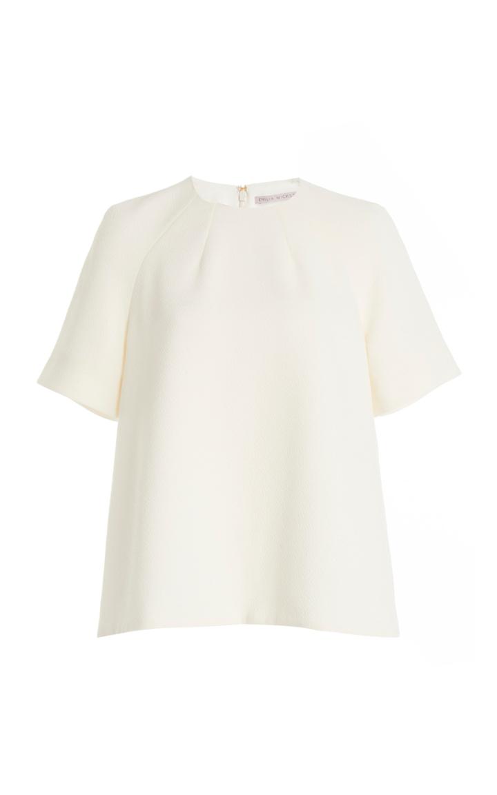 Moda Operandi Emilia Wickstead Jay Boxy Wool Top