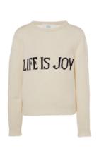 Moda Operandi Alberta Ferretti Life Is Joy Eco-cashmere Cropped Sweater