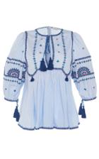 Talitha Blue Indian Peasant Top
