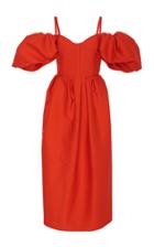 Rosie Assoulin Balloon-sleeve Cotton Dress