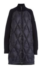 Moncler Wool-cashmere And Down Long Cardigan Coat