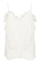 Jill Stuart Chiara Ruffle Eyelet Tank