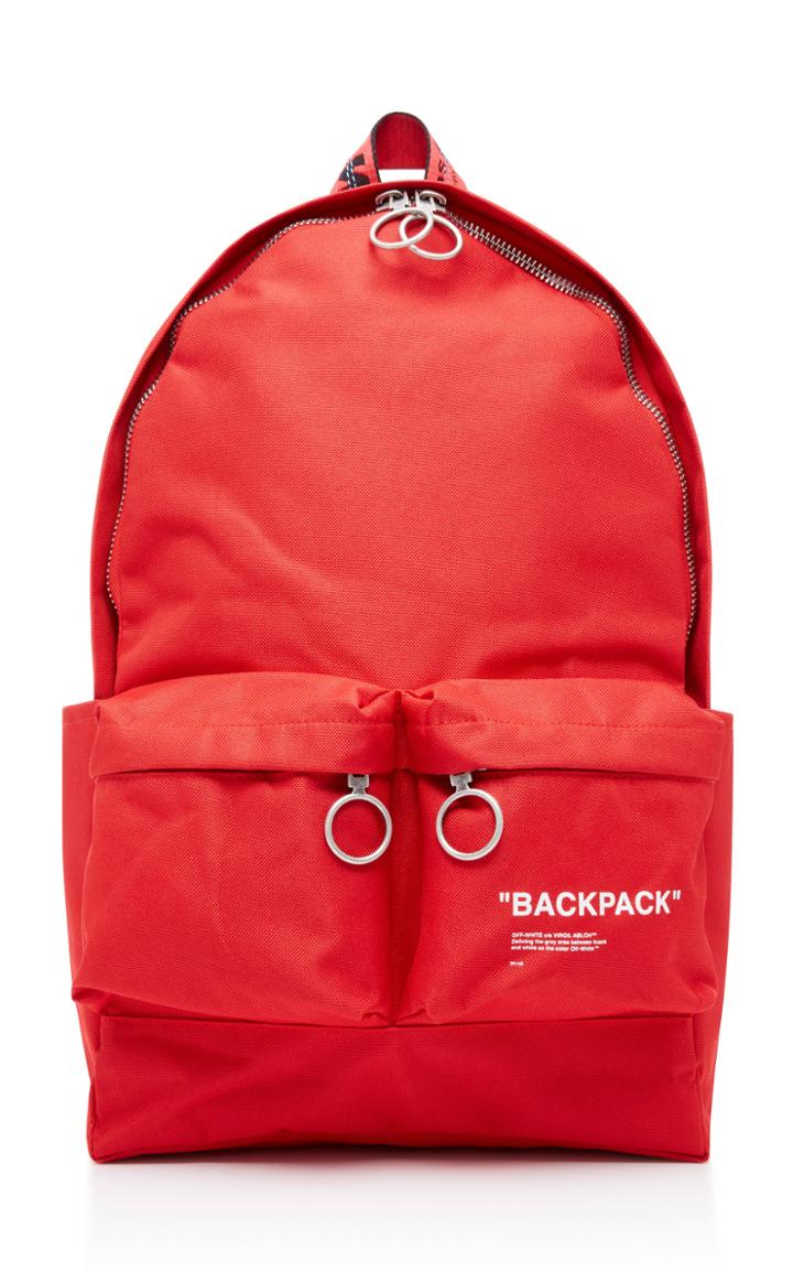 Off-white C/o Virgil Abloh Printed Canvas Backpack