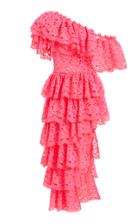 Moda Operandi Kalmanovich Asymmetric Tiered Lace Dress Size: 0