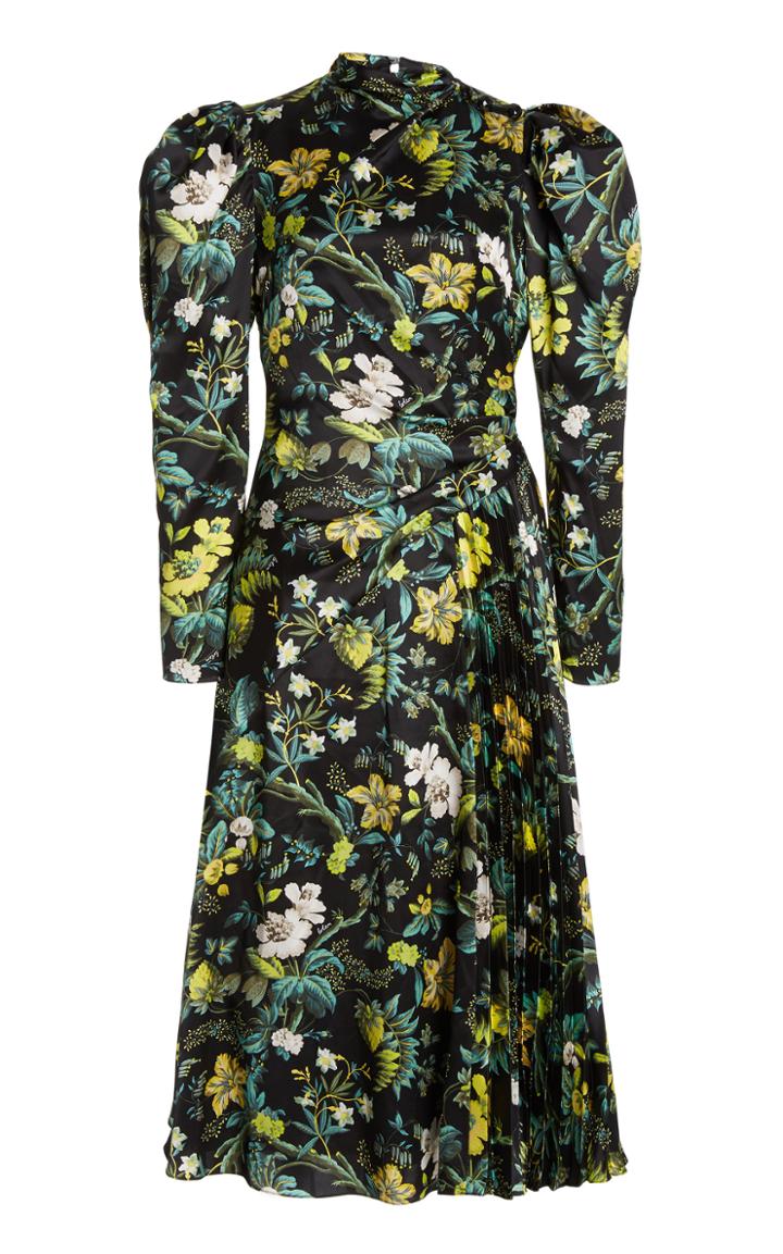 Erdem Irwin Floral Silk Midi Dress