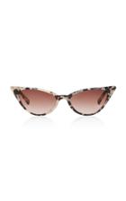 Kate Young Lita Tortoiseshell Cat-eye Acetate Sunglasses