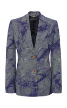 Moda Operandi Versace Tie-dye Padded Wool-blend Blazer Size: 38
