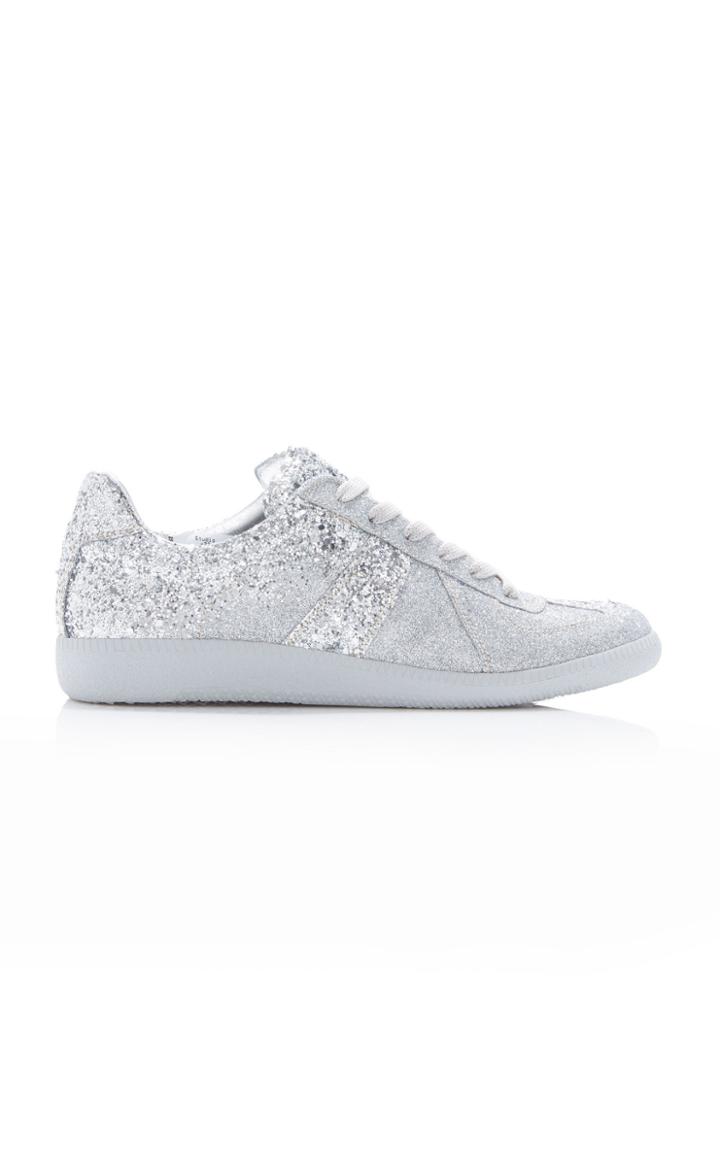 Maison Margiela Glitter-embellished Low Top Sneakers