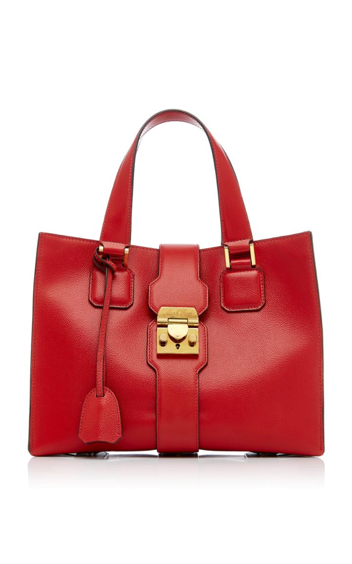 Mark Cross Livingston Caviar Leather Tote