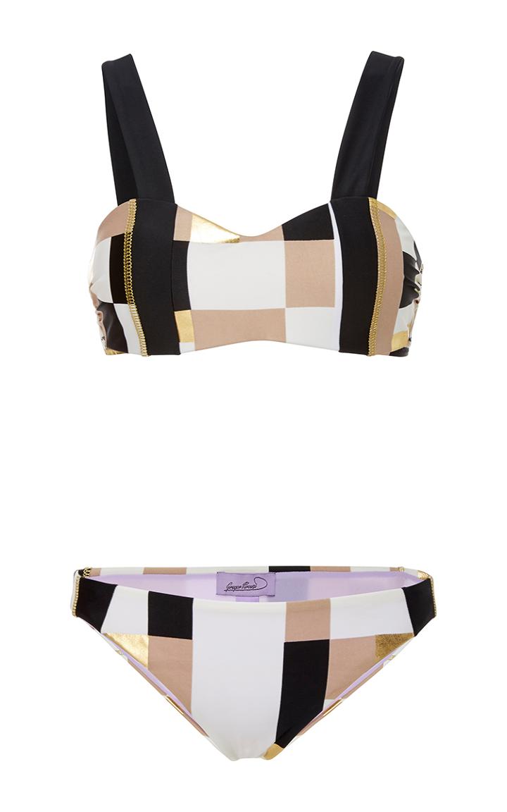 Gregor Pirouzi Kylie Colorblock Bikini Set