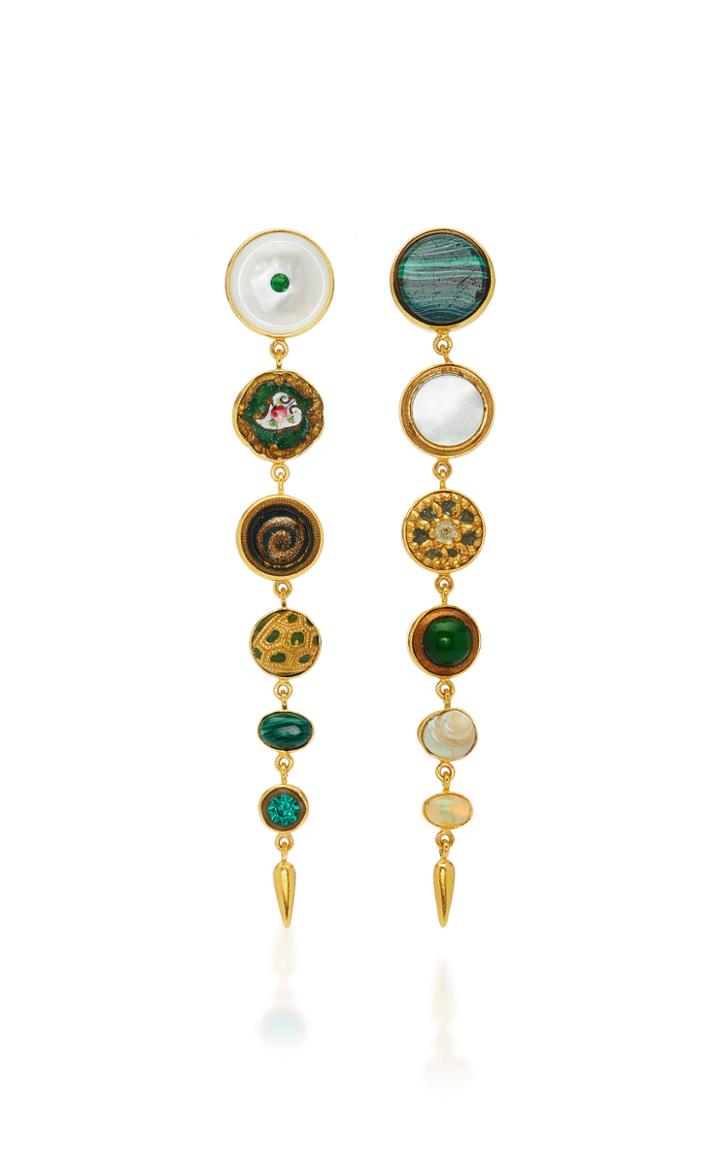 Grainne Morton 18k Gold-plated And Multi-stone Earrings